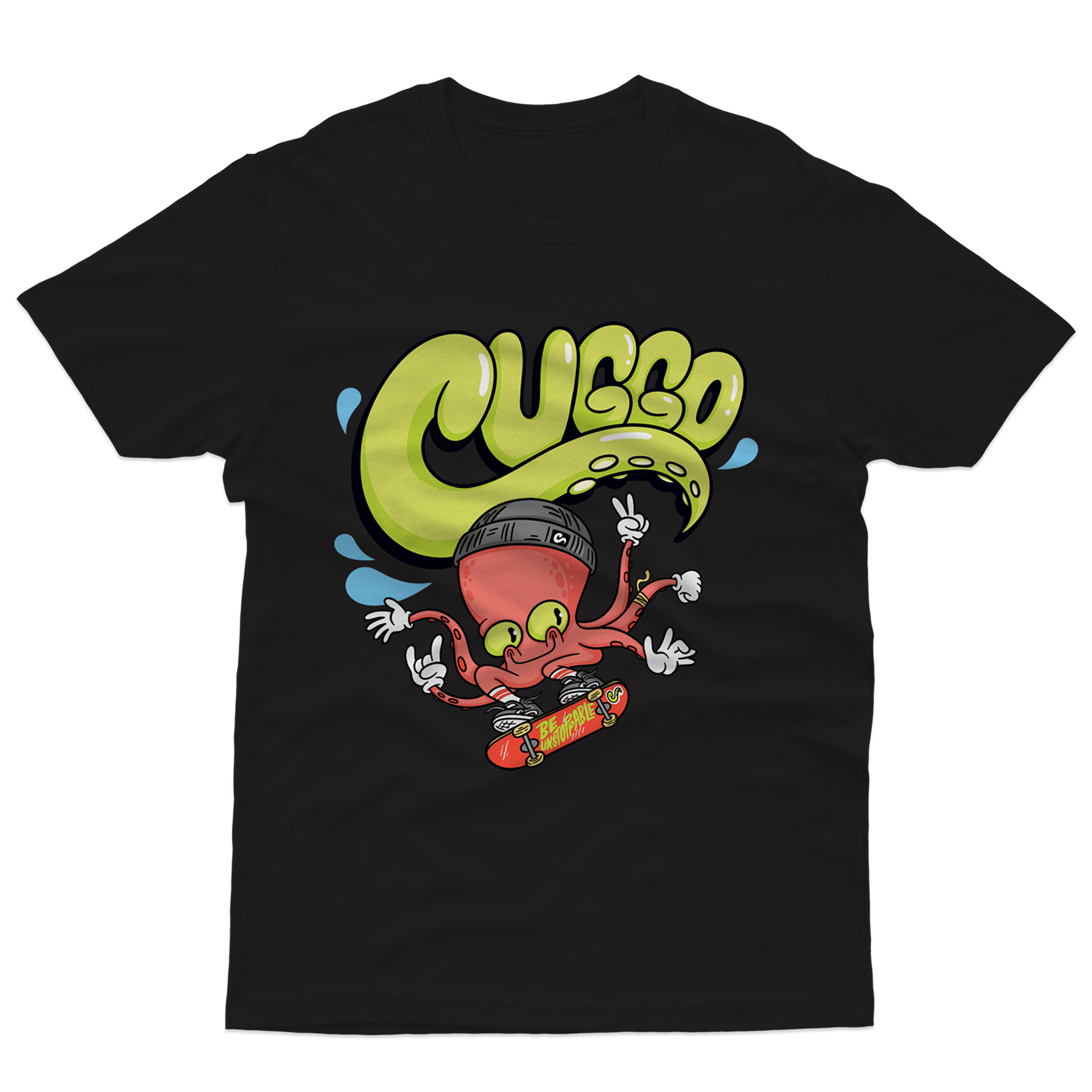 Octo-Skate T-shirt - Black